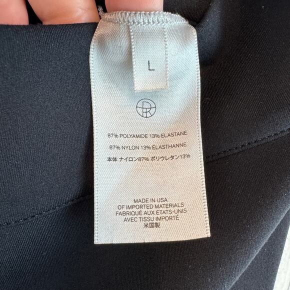 The Row Black Relma Stretch-Scuba Skinny Leggings Ankle Crop Pant Size Large - Picture 11 of 16